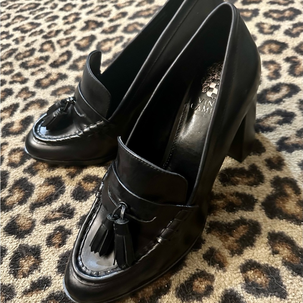Vince Camuto Black Loafers with Tassels